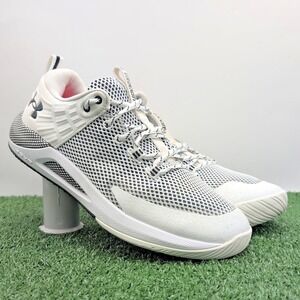 Under Armour OVR Block City Shoes Women's‎ 11.5 M Medium White Black Sneakers